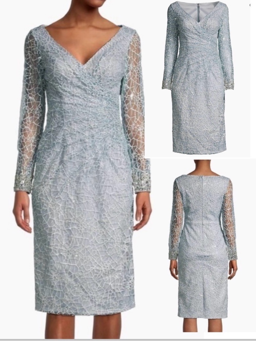 Mac Duggal
Beaded & Embroidered Sheath Dress size 12 NEW $498
